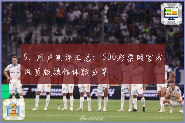 9. 用户测评汇总：500彩票网官方网页版操作体验分享